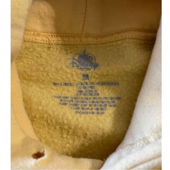 DISNEYLAND Resort Retro Hoodie 
Unisex Size Medium Yellow - Picture 5 of 5